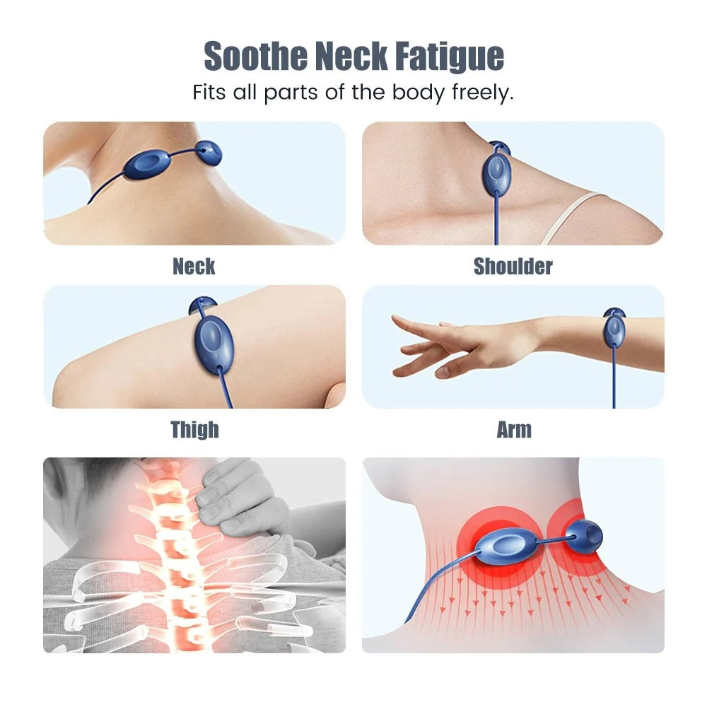 Smart Heated EMS Neck Massager U-shaped design