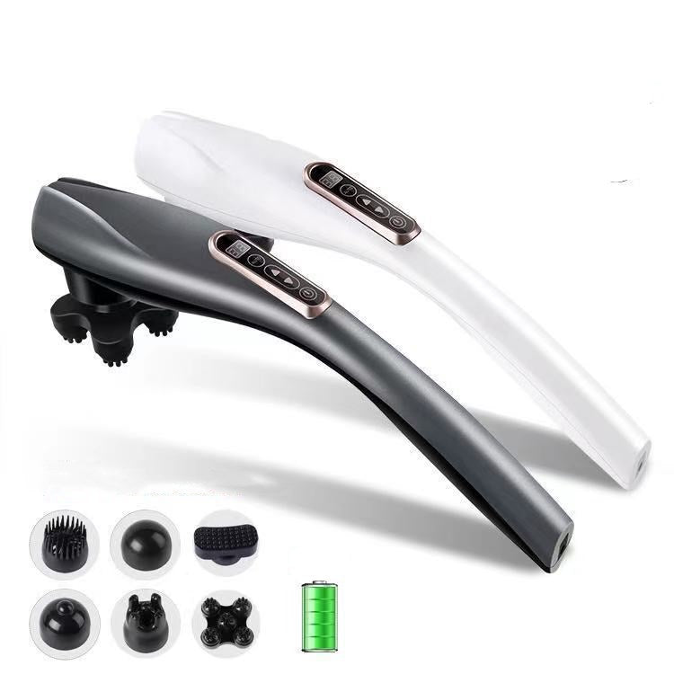 Portable Electric Body Massager – 6-Head Vibrating Therapy Device