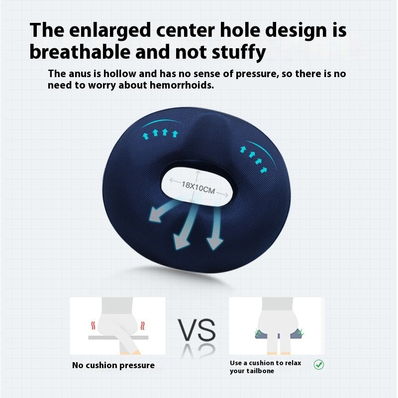 Thick Circular Memory Foam Breathable Cushion