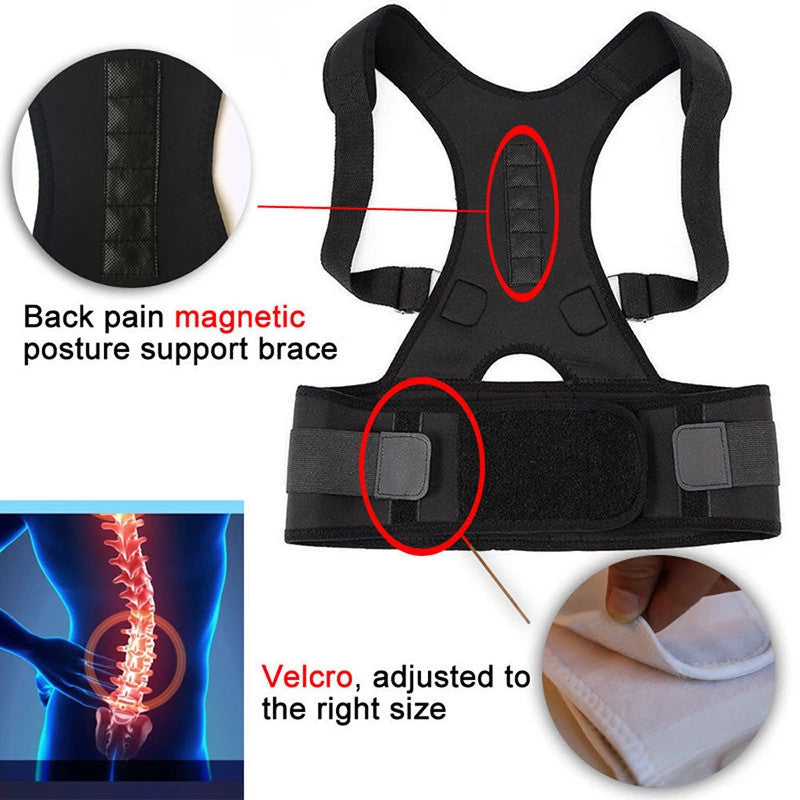 Kyphotone Back Posture Corrector Shoulder Straight Strap worn under shirt