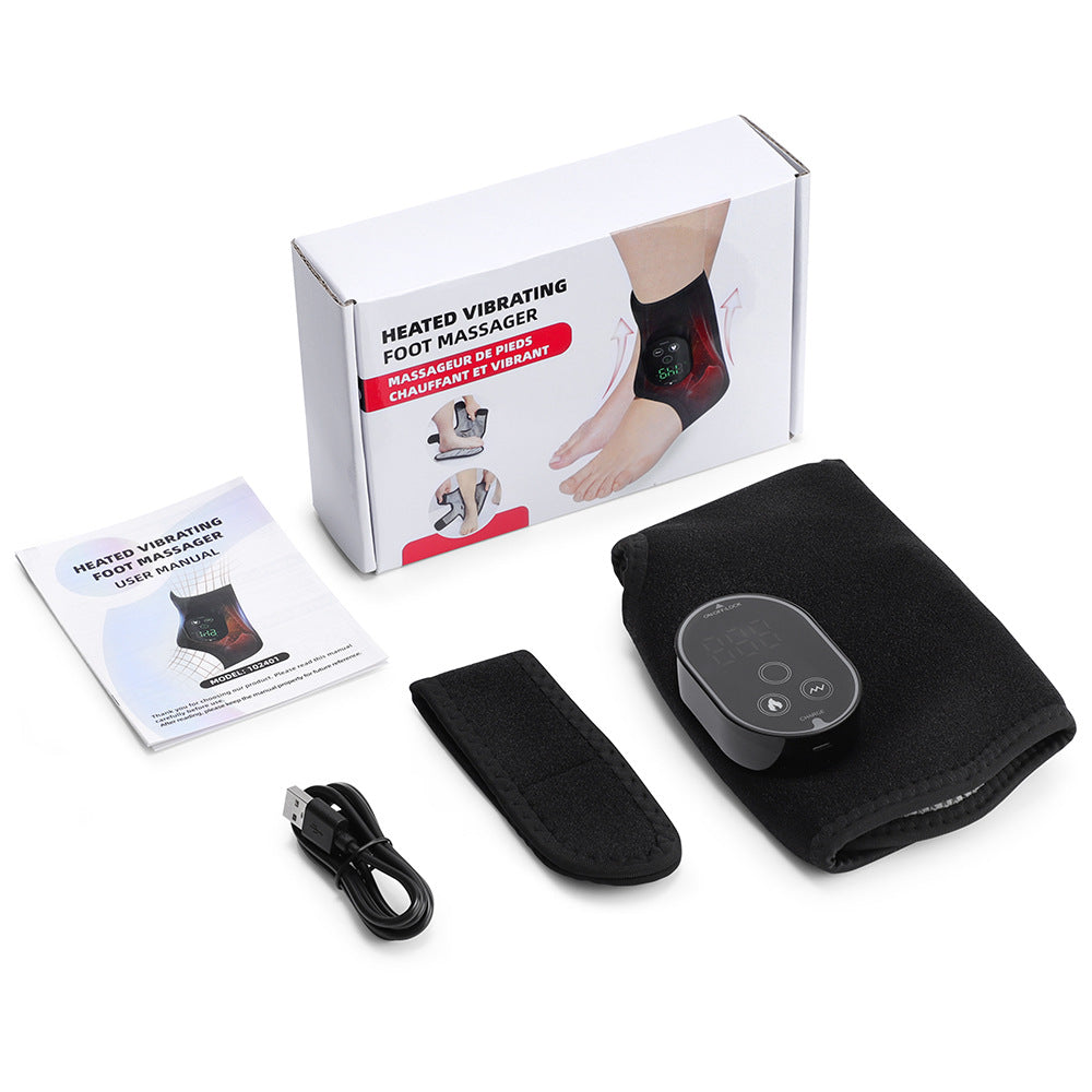 Portable Hot Compress Vibration Foot Massager heat function
