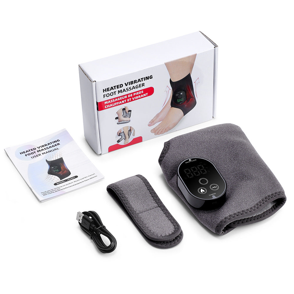 Portable Hot Compress Vibration Foot Massager heat function