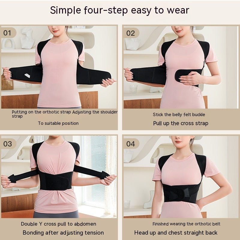 Unisex Anti-Humpback Chest Lift Brace Posture Corrector front view